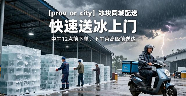 红桥冰块同城配送 快速送冰上门