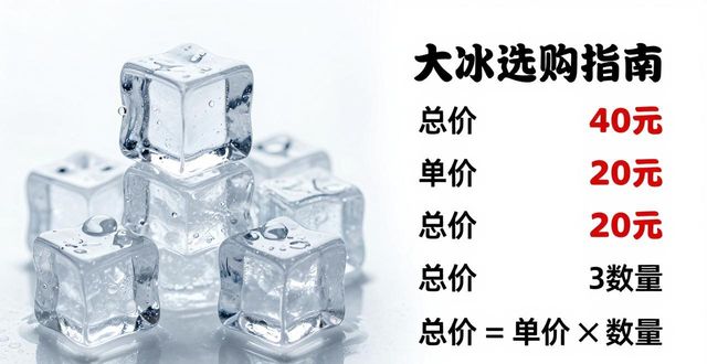 大冰块价格到底怎么算？红桥冰块选购指南