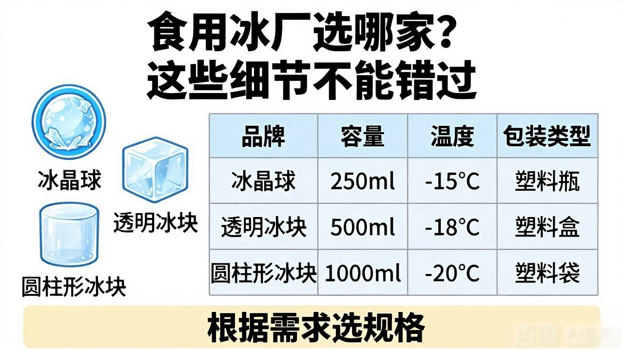 红桥食用冰厂选哪家？这些细节不能错过
