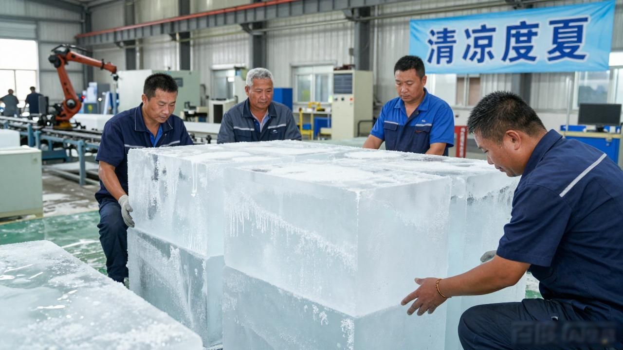 厂房车间降温冰块如何让红桥+工厂清凉度夏