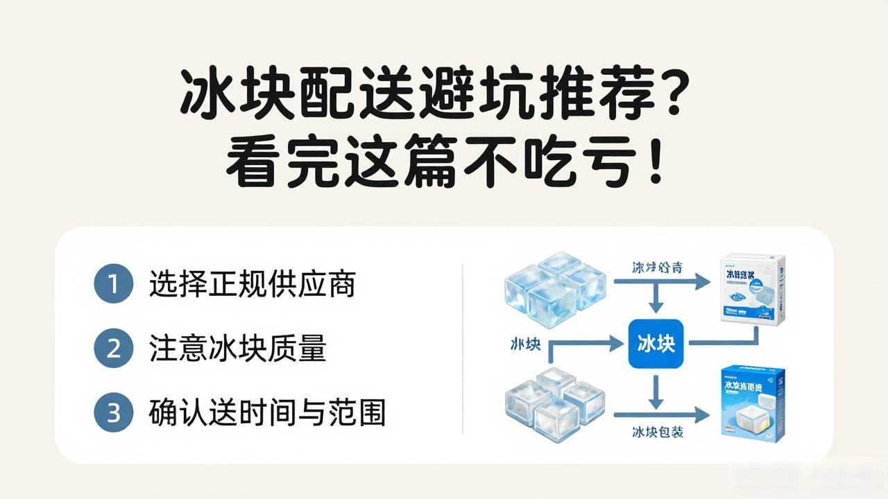 红桥冰块配送避坑推荐?看完这篇不吃亏!